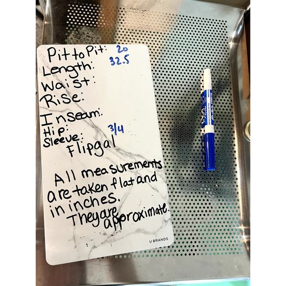 J. McLaughlin Women's size Large white pink roll tab 3/4 sleeve Tunic blouse - Picture 8 of 8